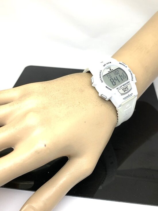 Timex Women\'s Watch T5K266 Ironman Triathlon Quartz Digital White Resin 34mm main image 12